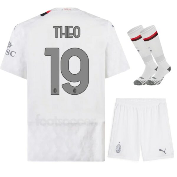 Maillot kit Enfant Milan Ac Exterieur 2023 2024 Theo