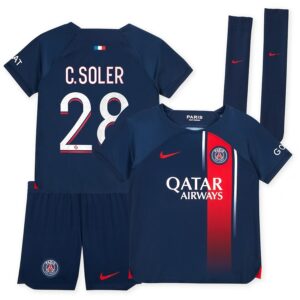 Maillot kit Enfant PSG Domicile 2023 2024 C.Soler