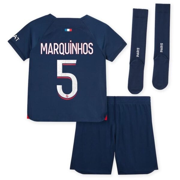 Maillot kit Enfant PSG Domicile 2023 2024 Marquinhos