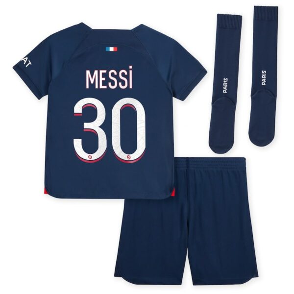 Maillot kit Enfant PSG Domicile Messi 2023 2024