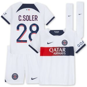 Maillot kit Enfant PSG Extérieur 2023 2024 C.Soler