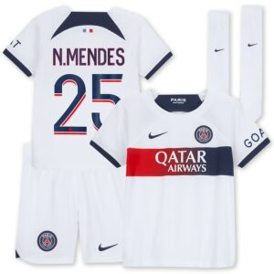 Maillot kit Enfant PSG Extérieur 2023 2024 N.Mendes