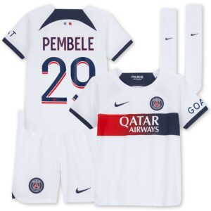 Maillot kit Enfant PSG Extérieur 2023 2024 Pembele