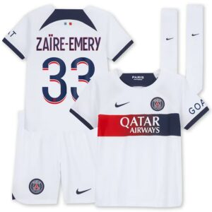 Maillot kit Enfant PSG Exterieur Zaire-Emery 2023 2024