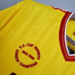 Maillot retro vintage Liverpool Exterieur Jaune 1985 1986