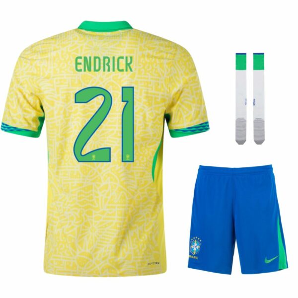 Maillot Kit Enfant Bresil Domicile 2024 2025 Endrick