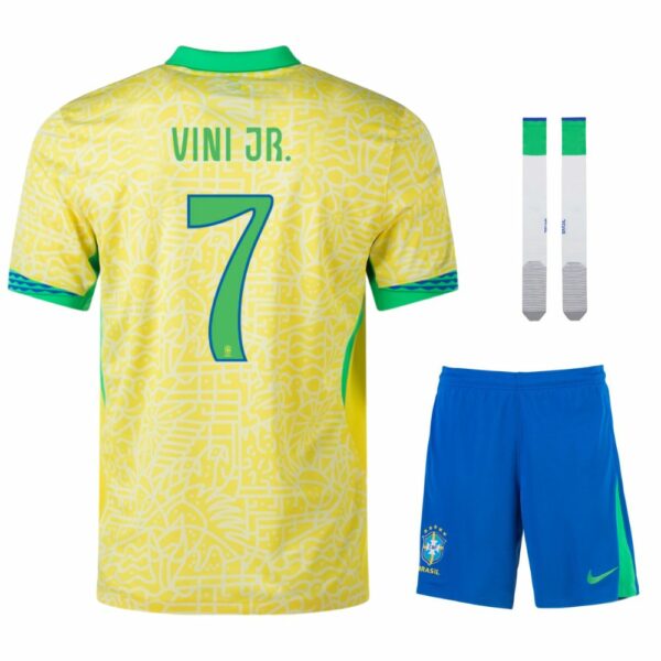 Maillot Kit Enfant Bresil Domicile 2024 2025 Vini JR