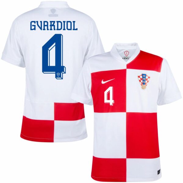 Maillot Croatie Domicile Euro 2024 Guardiol