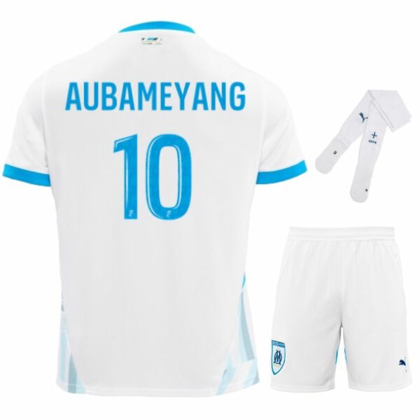 Maillot Kit Enfant OM Domicile 2024 2025 Aubameyang