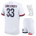 Maillot Kit Enfant PSG Exterieur 2024 2025 Zaire Emery