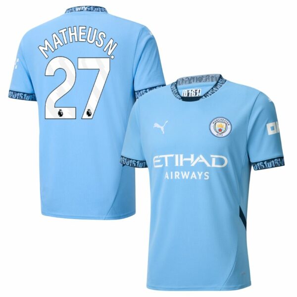 Maillot Manchester City Domicile 2024 2025 Matheus N.