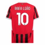 Maillot Kit Enfant Milan AC Domicile 2024 2025 Rafa Leão Blanc