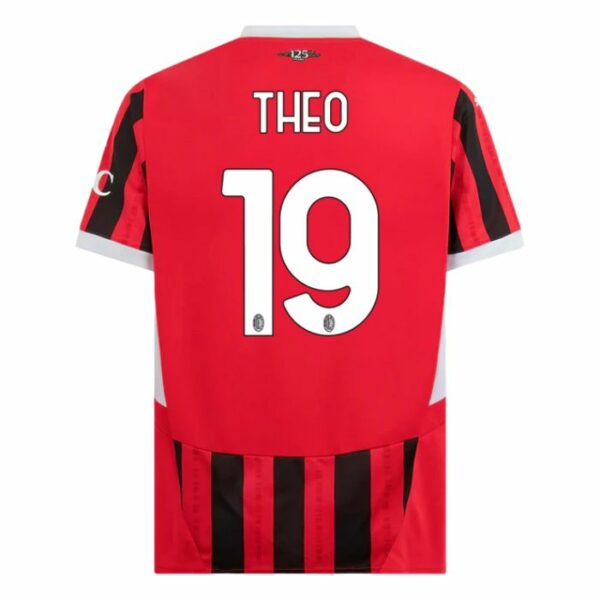 Maillot Kit Enfant Milan AC Domicile 2024 2025 Theo Blanc