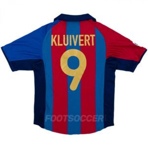 Maillot Barca Domicile 2001-2002 Kluivert