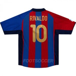 Maillot Barca Domicile 2001-2002 Rivaldo