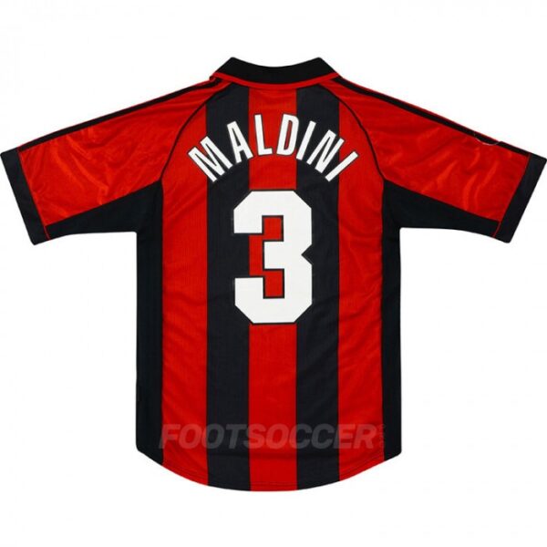 1998-00 Maillot Retro Vintage Milan AC Home MALDINI