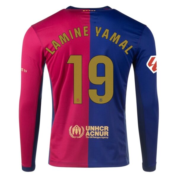 Maillot Barca 2024 2025 Domicile Lamine Yamal Manches Longues