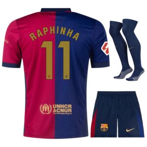 Maillot Kit Enfant Barca 2024 2025 Domicile Raphinha