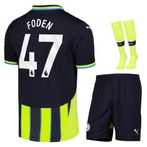 Maillot Kit Enfant Manchester City Exterieur 2024 2025 Foden