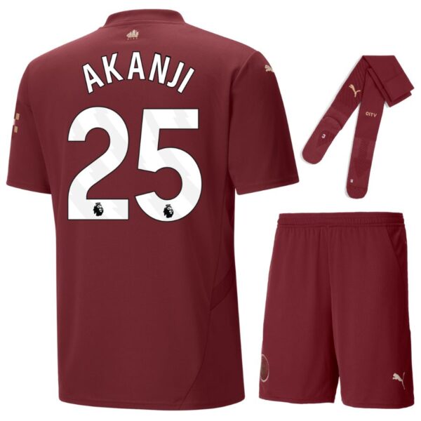 Maillot Kit Enfant Manchester City Third 2024 2025 Akanji