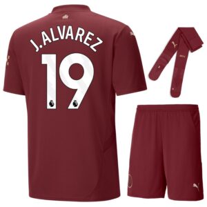 Maillot Kit Enfant Manchester City Third 2024 2025 Alvarez