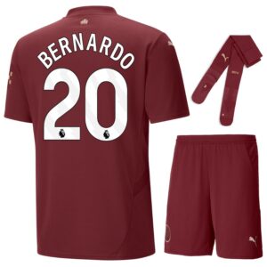 Maillot Kit Enfant Manchester City Third 2024 2025 Bernardo