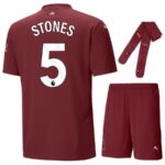 Maillot Kit Enfant Manchester City Third 2024 2025 Stones