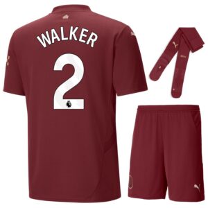 Maillot Kit Enfant Manchester City Third 2024 2025 Walker