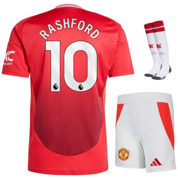 Maillot Kit Enfant Manchester United Domicile 2024 2025 Rashford