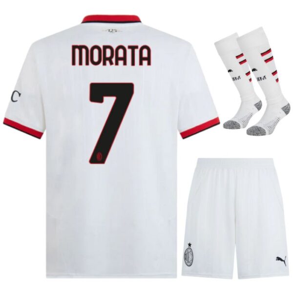 Maillot Kit Enfant Milan AC Exterieur 2024 2025 Morata