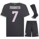 Maillot Kit Enfant Milan AC Third 2024 2025 Morata