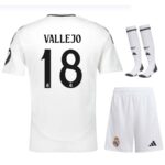 Maillot Kit Enfant Real Madrid Domicile 2024 2025 Vallejo