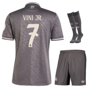 Maillot Kit Enfant Real Madrid Third 2024 2025 Vini Jr.