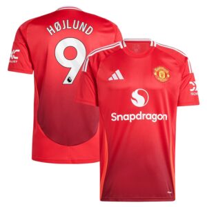 Maillot Manchester United Domicile 2024 2025 Hu00f8jlund