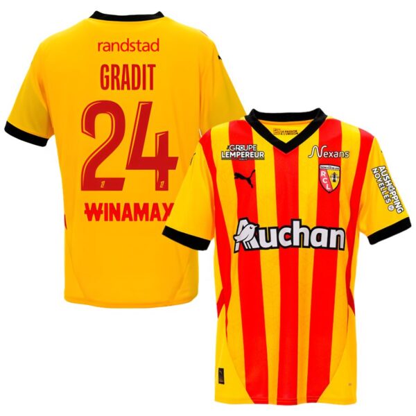 Maillot RC Lens Domicile 2024 2025 Gradit