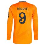 Maillot Real Madrid 2024 2025 Mbappe Manches Longues Exterieur